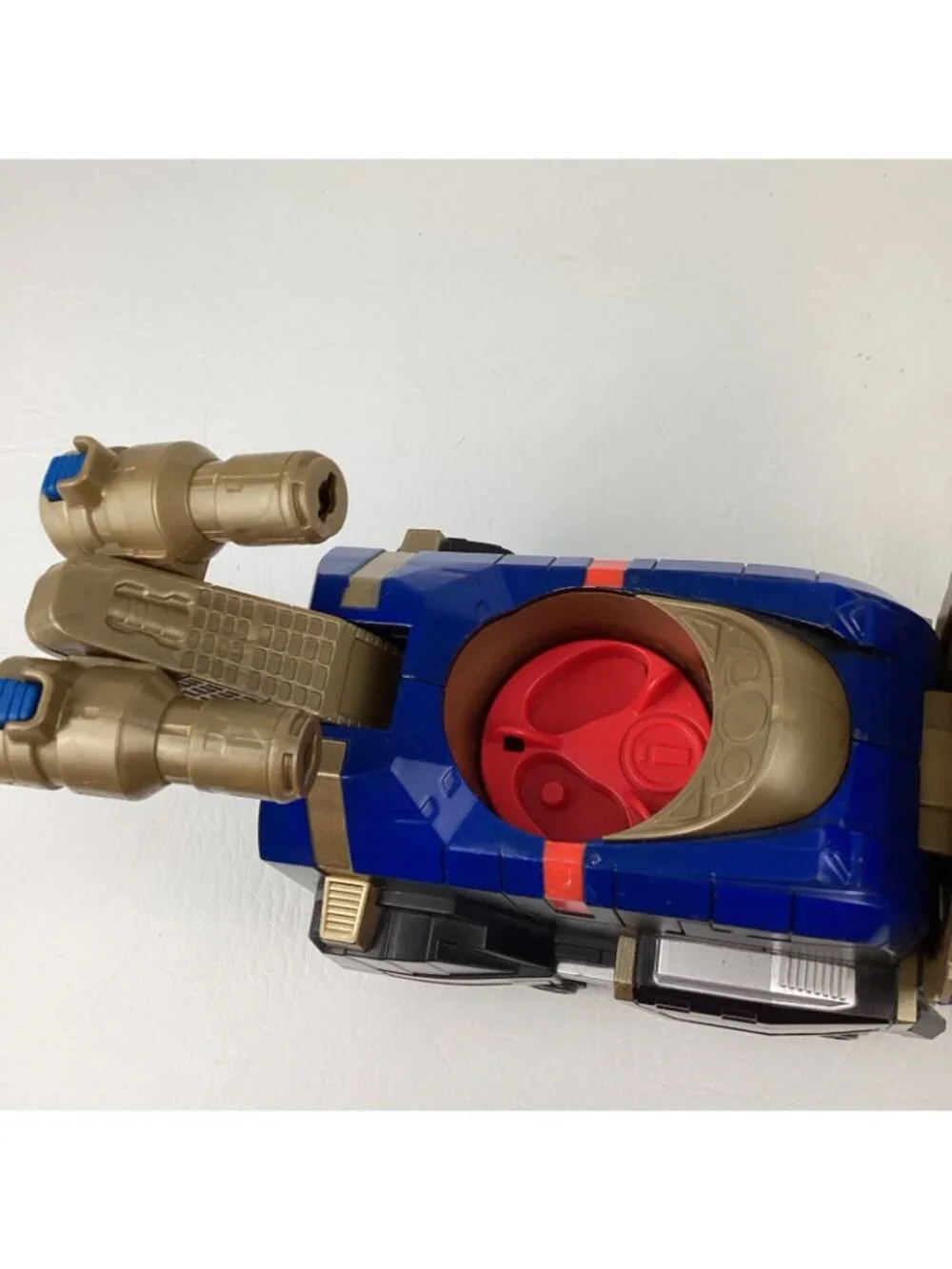 Power Ranger Imaginext Blue Ranger Figure Zord Gold Trim Lot 2015 Fisher Price
